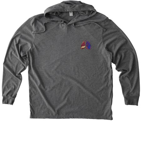 Supporter Shirt v2, a Aluminum Grey Allmade Eco Triblend Hoodie Tee
