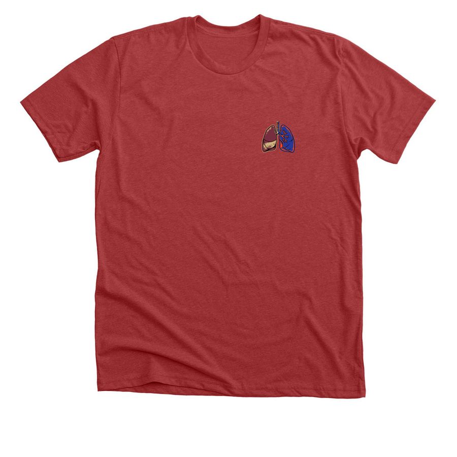 Supporter Shirt v2, a Heather Canvas Red Premium Unisex Tee