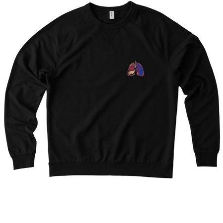 Supporter Shirt v2, a Deep Black Allmade Organic French Terry Crewneck Sweatshirt