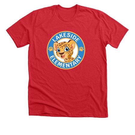 Lakeside Fall 2025 Spirit-Wear Sales, a Heather Red Premium Unisex Tee