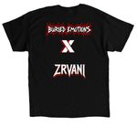 ZRVANI & Buried Emotions Insidious design, a Black Classic Unisex Tee (back-view)