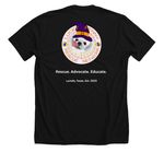 Fig & Chloe - Dark Colors, a Solid Black Blend Premium Unisex Tee (back-view)