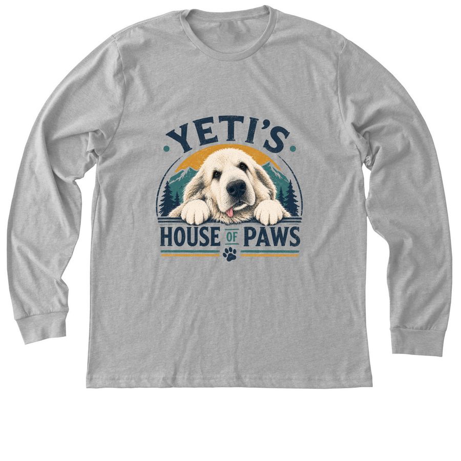 The Yeti Longsleeve, a Athletic Heather Premium Long Sleeve Tee