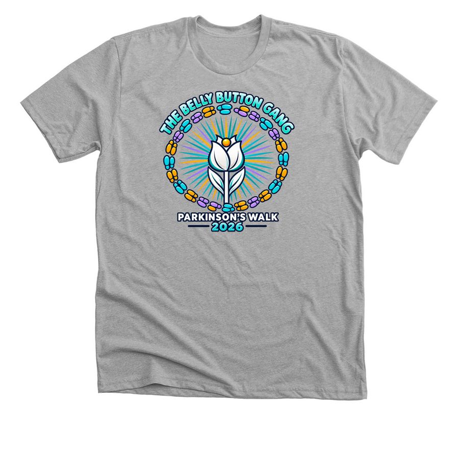Parkinson's walk, a Athletic Heather Premium Unisex Tee