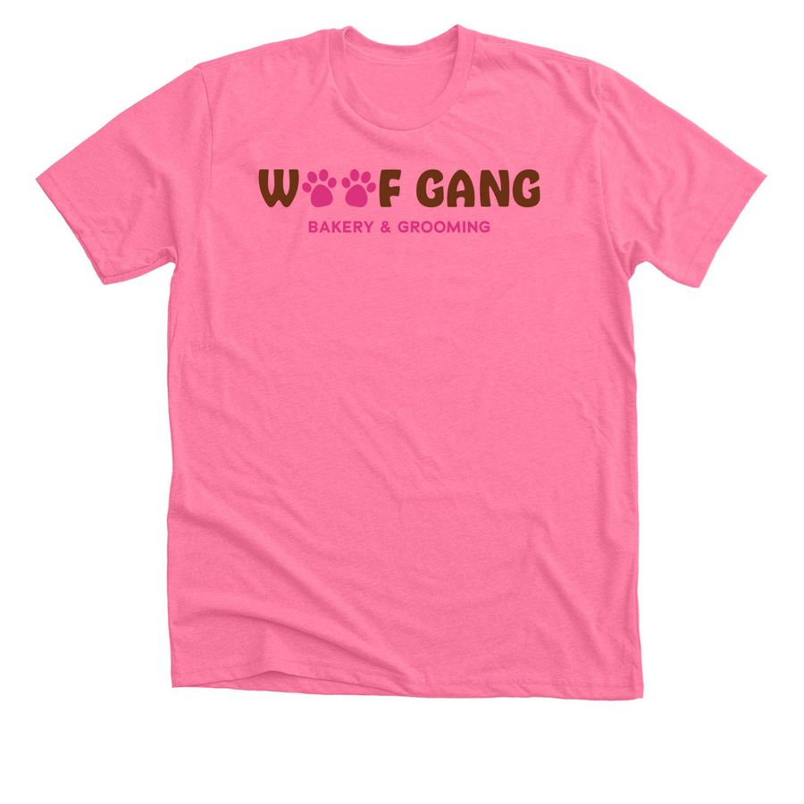 Woof Gang, a Neon Pink Premium Unisex Tee
