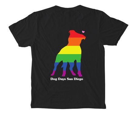 Sounds Pretty Gay, a Black Comfort Colors Pocket Tee (back-view)