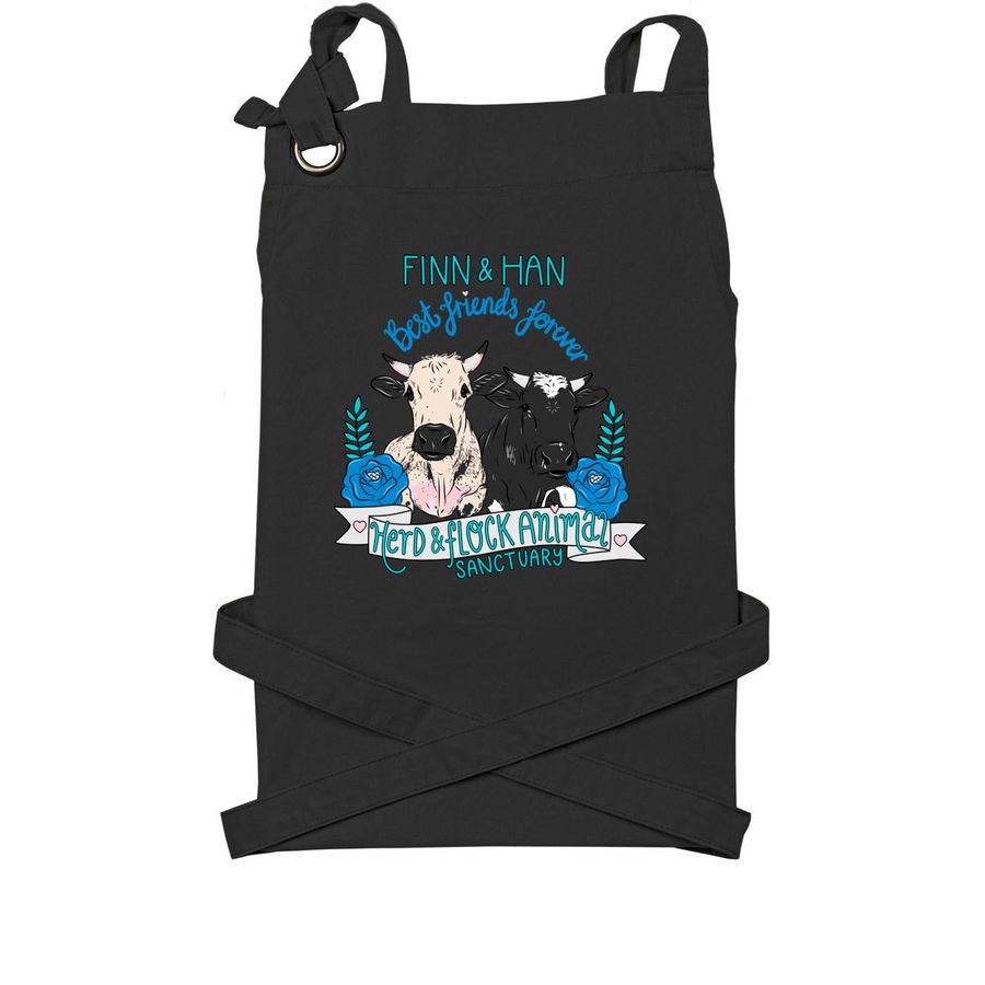 Finn & Han BFFs, a Black Cotton Canvas Pocket Apron
