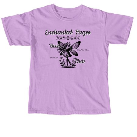 Enchanted Pages Book Club - Fairy Shirt, a Neon Violet Comfort Colors Unisex Tee