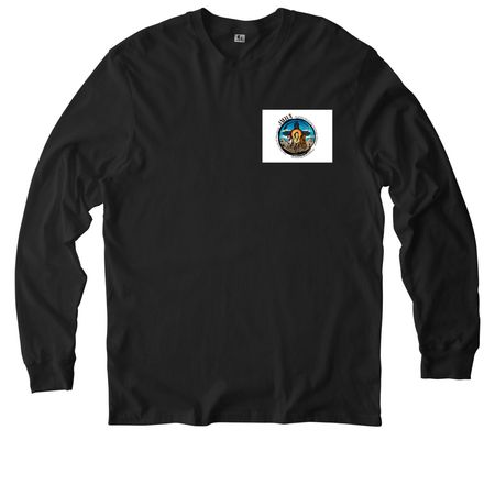 New Mexico Wild Horses, a Deep Black Allmade Organic Cotton Long Sleeve Tee