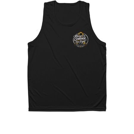 Morgan's Courage Over Cancer, a Black Unisex Performance Tank