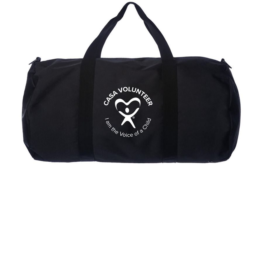 CASA volunteer duffle, a Black Day Tripper Duffel Bag