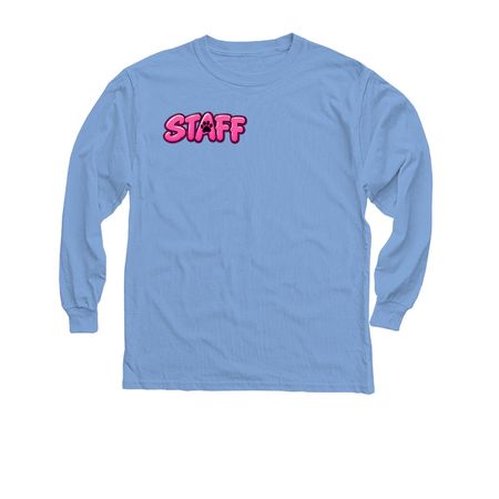 I Work For My Cats, a Carolina Blue Youth Long Sleeve Tee