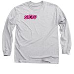 I Work For My Cats, a Sport Grey Classic Long Sleeve Tee (back-view)