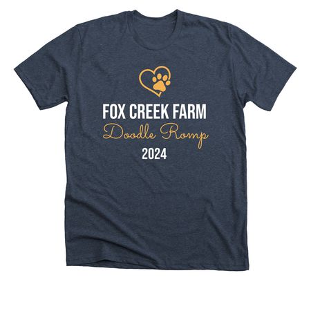 Doodle Romp Fundraiser, a Heather Midnight Navy Premium Unisex Tee