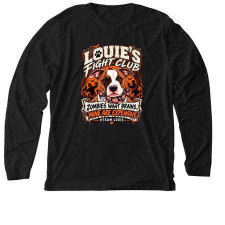 Zombies Want Brains...Mine Are Expensive, a Solid Black Blend Premium Long Sleeve Tee
