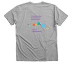 Service Project Fun, a Athletic Heather Premium V-Neck Tee (back-view)