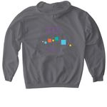 Service Project Fun, a Charcoal Gildan Softstyle Pullover Hoodie (back-view)