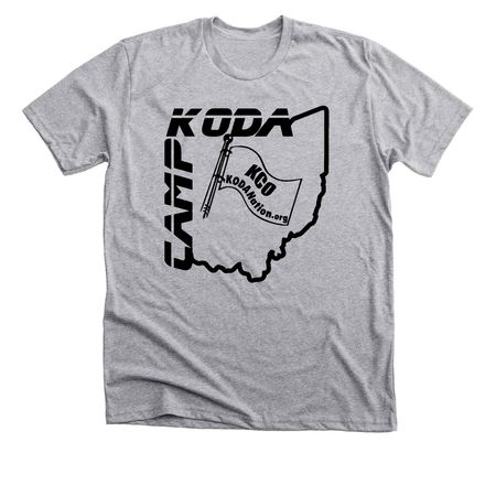 KODA Camp Ohio, a Athletic Heather Premium Unisex Tee