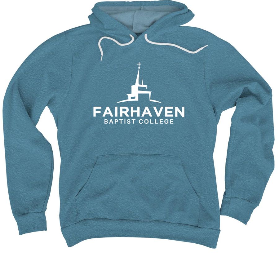Fairhaven Baptist&nbsp;College&nbsp;, a Heather Deep Teal Premium Pullover Hoodie