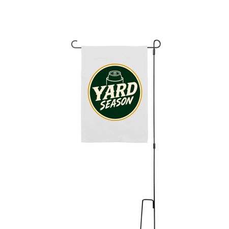 Let Them Know, a White 12" x 18" Yard Flag with Stake