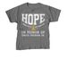 David Ingram Jr HOPE Shirts, a Charcoal Youth Unisex Tee
