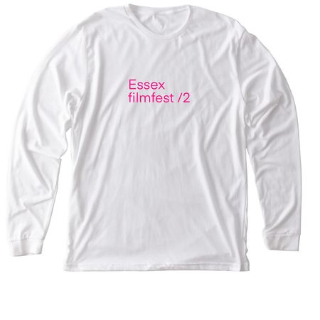 Year /2 Long-sleeved Tee, a Solid White Blend Premium Long Sleeve Tee