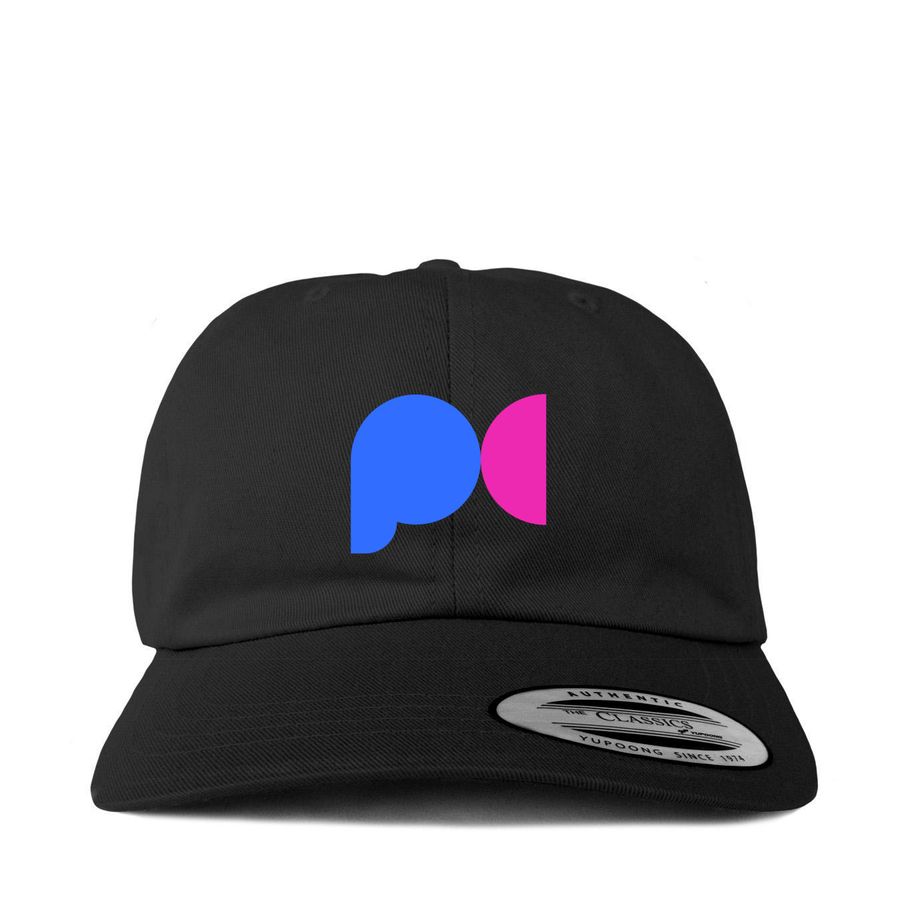 PC Logo - Hat, a Black Printed Classic Baseball Cap