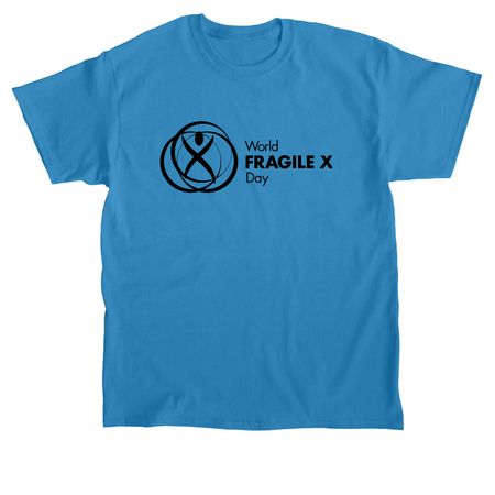 2026 World Fragile X Day Black Logo_&nbsp;, a Sapphire Classic Unisex Tee