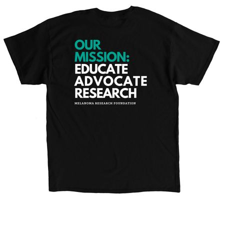 Our Mission, a Black Classic Unisex Tee (back-view)
