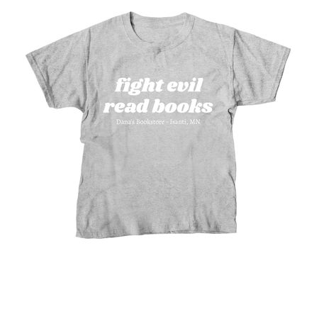 Fight Evil, a Sport Grey Youth Unisex Tee