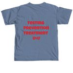 TeamFriendlyWestTex, a Blue Jean Comfort Colors Unisex Tee (back-view)