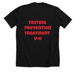 TeamFriendlyWestTex, a Solid Black Blend Premium Unisex Tee (back-view)