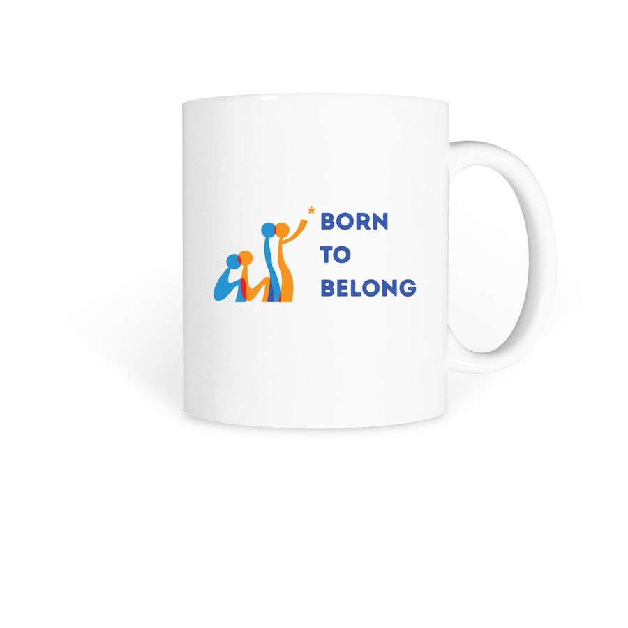 Born to Belong - Star Mug, a White Coffee Mug