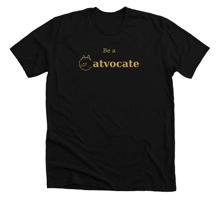 Catvocates Classic Logo, a Solid Black Blend Premium Unisex Tee