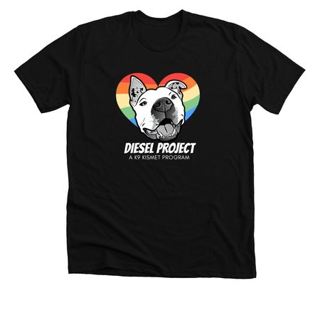 The DIESEL Project - Pride, a Solid Black Blend Premium Unisex Tee