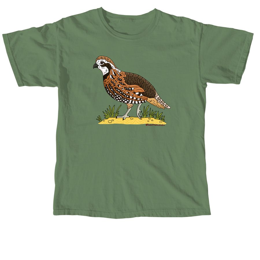 STBB Bobwhite Quail, a Hemp Comfort Colors Unisex Tee