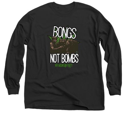 ? Not Bombs, a Black Classic Long Sleeve Tee