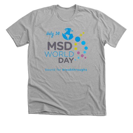 MSD World Day Clothing, a Athletic Heather Premium Unisex Tee