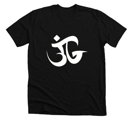 JG OM wear black, a Solid Black Blend Premium Unisex Tee