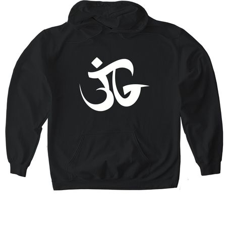 JG OM wear black, a Black Gildan Softstyle Pullover Hoodie