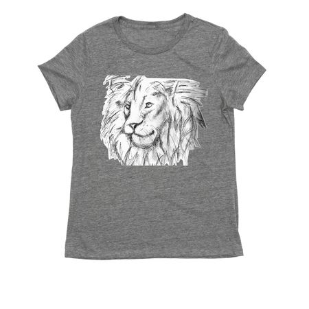 Dax's Lion, a Aluminum Grey Allmade Eco Triblend Women?s Tee