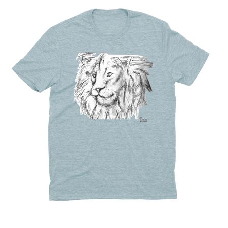 Dax's Lion, a I Like You Blue Allmade Eco Triblend Unisex Tee