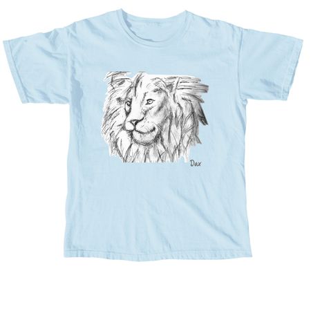 Dax's Lion, a Chambray Comfort Colors Unisex Tee