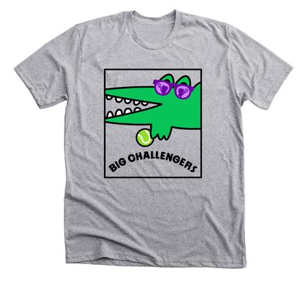 Big Challengers, a Athletic Heather Premium Unisex Tee