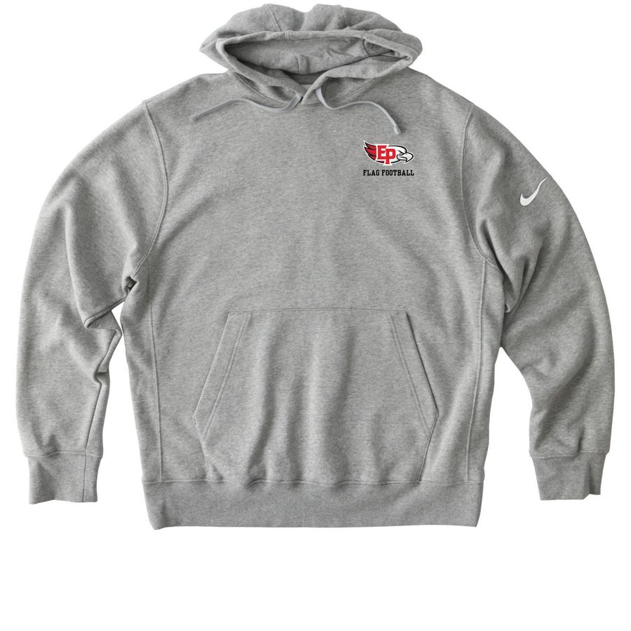 EPHS Flag Performance Collection - Blk, a Dark Grey Heather Nike Club Fleece Pullover Hoodie