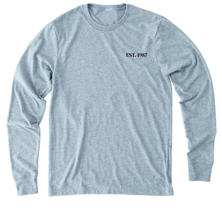 VMS 1987, a I Like You Blue Allmade Eco Triblend Long Sleeve Tee