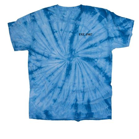 VMS 1987, a Baby Blue Classic Tie Dye Tee