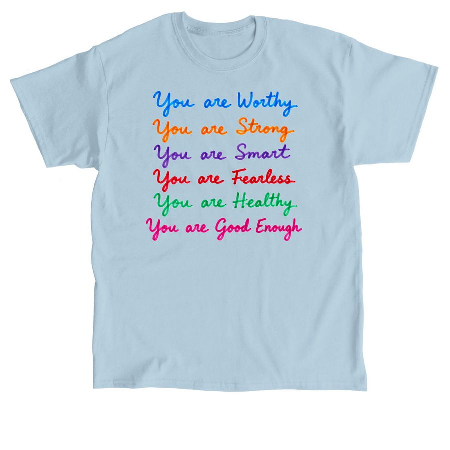Affirmations&nbsp;by&nbsp;Zubeda Khan, a Light Blue Classic Unisex Tee