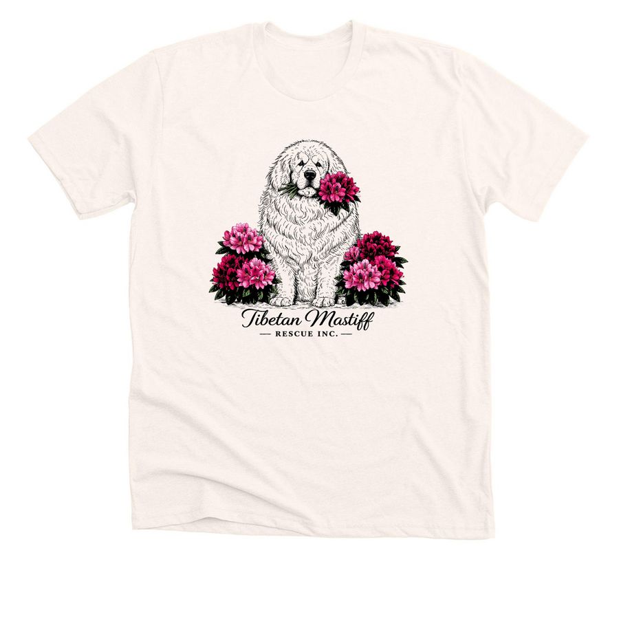 Rhododendron, a Heather Natural Premium Unisex Tee