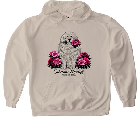 Rhododendron, a Sand Gildan Softstyle Pullover Hoodie
